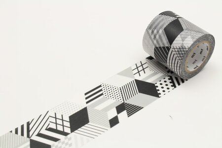 Masking Tape MT Casa 5 cm cubes noir - box monochrome