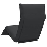 vidaXL Chaise longue pliante noir 175x54x8 5 cm tissu oxford