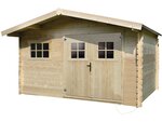 Abri jardin bois - 19 72 m² - 4.64 x 4.25 x 2 32 m - 28 mm