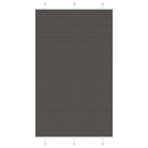 vidaXL Store plissé noir 120x200 cm largeur du tissu 119 4cm polyester