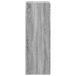vidaXL Cabinet de Salle de Bain Mural Sonoma gris 33 x 34 5 x 60 cm