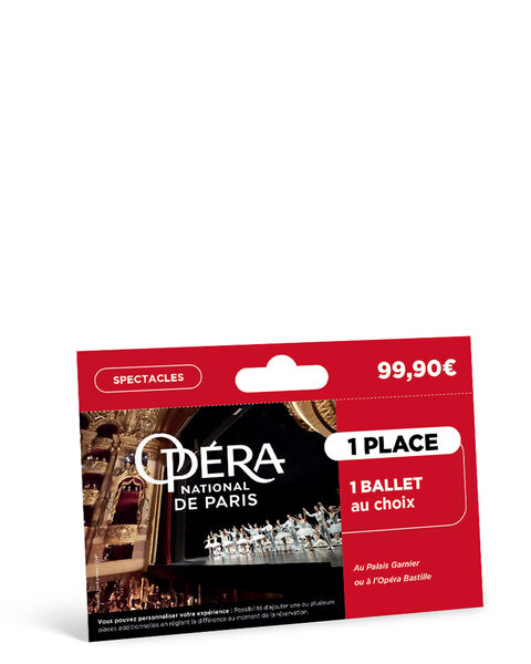 Coffret cadeau - TICKETBOX - Carte Billetterie - Opéra de Paris - Ballet 1 Personne