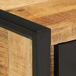 vidaXL Tables de chevet 2 Pièces bois de manguier massif brut