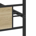 vidaXL Cadre de lit sans matelas chêne sonoma 90x200 cm