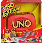 Mattel GXY75 - Uno extreme Jeu de société et de cartes avec distributeur aléatoire sonore et lumineux