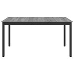 vidaXL Table de salle à manger / Table de repas MÉTAL