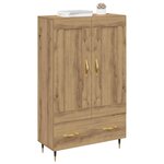 vidaXL Haut Armoire avec tiroir Chêne artisanal 69 5 x 31 x 115 cm