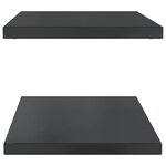 vidaXL Étagères murales 2 Pièces 100x40x3 cm noir acier inoxydable