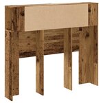 vidaXL Armoire de tête de lit vieux bois 120x19x104 5 cm