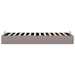 vidaXL Cadre de lit ottoman sans matelas taupe 90x190 cm tissu