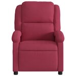 vidaXL Fauteuil inclinable électrique rouge bordeaux velours