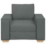vidaXL Canapé Fauteuil Gris Foncé 100x78x84 cm Tissu