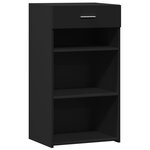 vidaXL Buffet noir 50x42 5x93 cm bois d'ingénierie