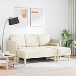 vidaXL Ensemble de Canapés 2 Pièces Lin 173 x 131 x 67 cm tissu