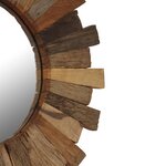 vidaXL Miroir mural Bois de récupération massif 50 cm