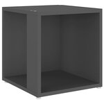 vidaXL Table d'appoint Gris 33x33x34 5 cm Aggloméré