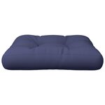 vidaXL Coussin de palette bleu marine 60x60x12 cm tissu