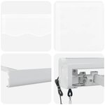 vidaXL Auvent Blanc 350 x 250 x 165 cm Polyester et Aluminium