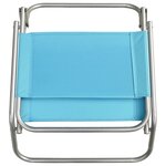 vidaXL Chaises de plage pliables lot de 2 Turquoise Tissu