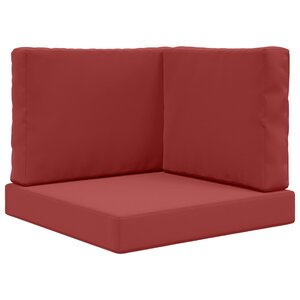 vidaXL Coussin de canapé d'extérieur Polyester Bordeaux 60 x 60 cm