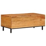 vidaXL Table basse 100x54x40 cm bois massif d'acacia