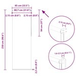 vidaXL Store enrouleur occultant largeur du tissu 80 7 cm polyester