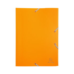 Chemise 3 rabats elastiques 24x32cm polypropylène - jaune
