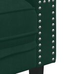 vidaXL Ensemble de canapé Chesterfield et traversins 3 Pièces vert foncé