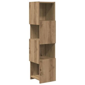 vidaXL Meuble d'angle Chêne artisanal 25 5x25x102cm Bois d'ingénierie
