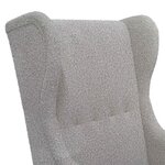 vidaXL Fauteuil Gris clair Bouclé