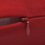 Vidaxl housses de coussin 4 pièces coton rouge 80x80 cm
