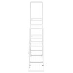 vidaXL Support pour plantes 94 5x25x88 cm Blanc Métal