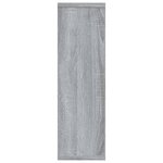 vidaXL Étagère murale Sonoma gris 85x16x52 5 cm Bois d'ingénierie