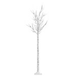 vidaXL Sapin de Noël 180 LED blanc froid Saule 1 8 m Int/Ext