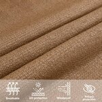 vidaXL Voile d'ombrage 160 g/m² Taupe 5x7 m PEHD