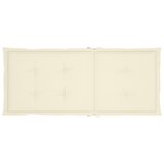 vidaXL Chaises inclinables de jardin lot de 2 et coussins Bois acacia