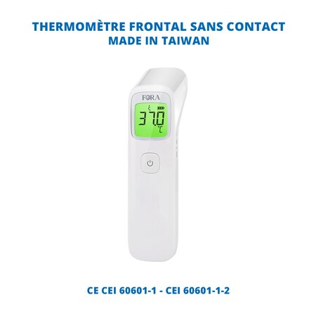 Thermomètre frontal FORA IR42 - Sans contact - Norme CE