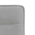 vidaXL Chaises à manger lot de 4 gris nuage tissu