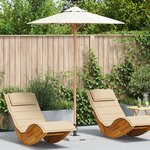 vidaXL Parasol de Jardin Crème Blanc 180x230 cm Bambou