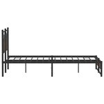 vidaXL Cadre de lit sans matelas chêne marron 140x190 cm