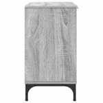 vidaXL Meuble de Lavabo de Salle de Bain avec stockage Gris Sonoma