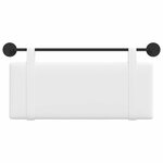 vidaXL Tête de lit suspendue Blanc Tissu
