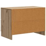 vidaXL Cabinet de chevet Chêne artisanal 62 x 34 5 x 44 5 cm