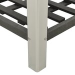 vidaXL Lit surélevé de jardin avec étagère 200x50x90 cm WPC Gris