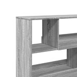vidaXL Cloison de séparation sonoma gris bois d'ingénierie