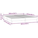 vidaXL Cadre de lit sans matelas rose 200x210 cm velours