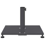 vidaXL Pied de parasol Gris foncé 45 x 45 x 31 cm