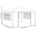 vidaXL Tente de réception et parois latérales 4x4 m Vert 90 g/m²