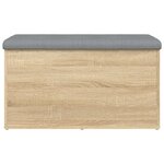 vidaXL Banc de rangement Chêne Sonoma 82x42x45 cm Bois d'ingénierie