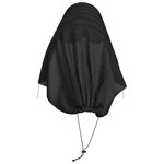 vidaXL Tunnels en filet 3 Pièces noir acier et polyéthylène